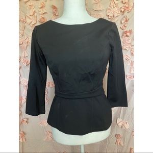 Black work top, size 4